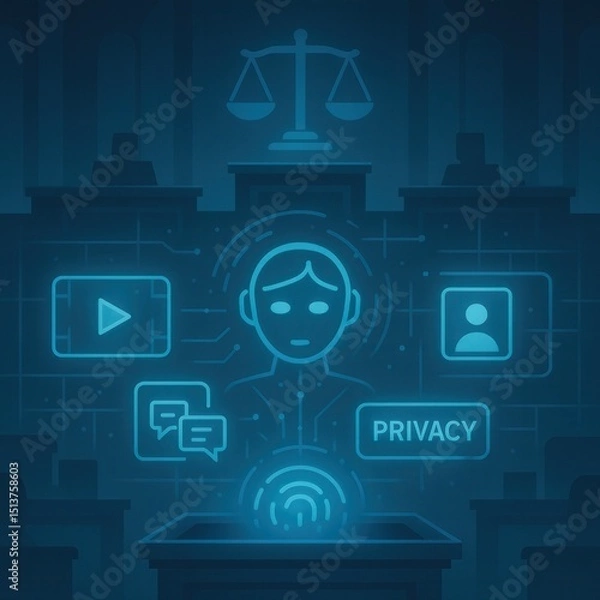 Fototapeta AI Evaluating Digital Evidence in Court