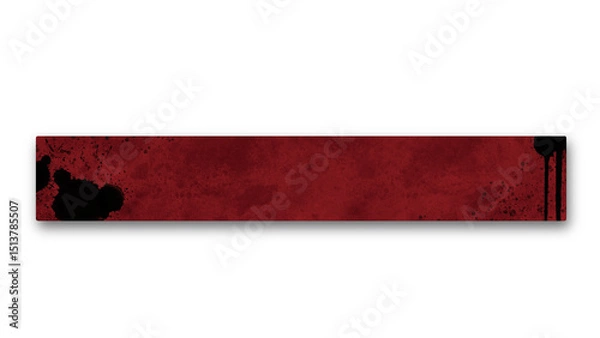 Fototapeta ホラーテロップベース(赤)