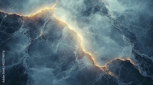 Obraz An ethereal vision of celestial rivers aglow evoking wonder and tranquility shimmering like liquid moonlight across a