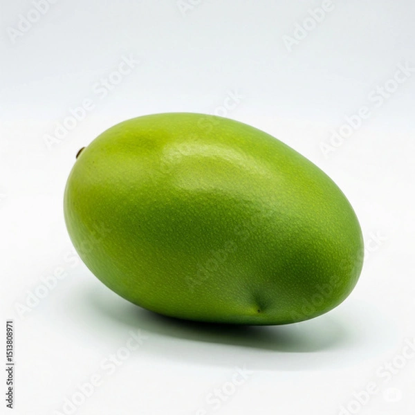 Obraz green mango on white background