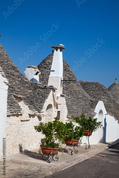 Obraz Traditional "Trulli" houses
