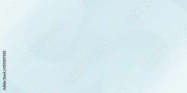 Fototapeta Modern abstract background. Glossy white gradient circle lines. Minimal geometric pattern. Simple graphic elements. Futuristic concept. Suitable for cover, poster, banner, brochure, eps10.