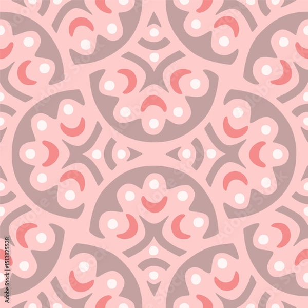 Fototapeta Vector seamless hand drawn pattern, fish scale print. Beautiful asian style design for textile, backgrounds, wallpaper, wrapping paper.