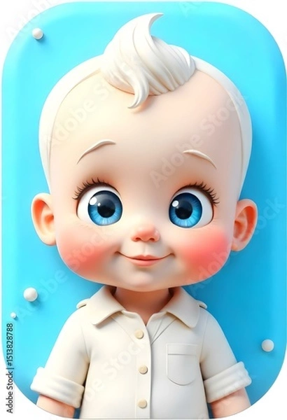 Obraz A 3D baby icon