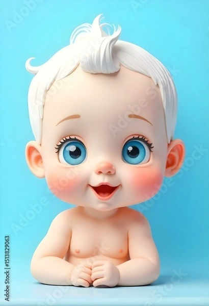 Obraz A 3D baby icon