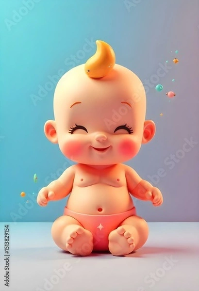 Obraz A 3D baby icon