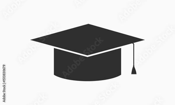 Fototapeta A vector black graduation design.