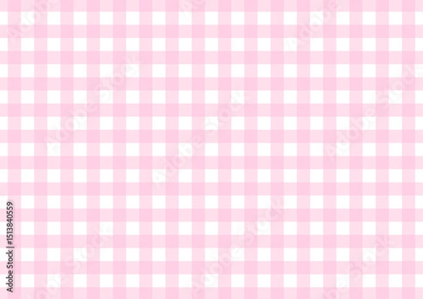 Fototapeta ピンクのチェック柄	
