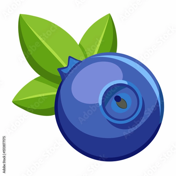 Obraz Blueberry Icon Vector Illustration