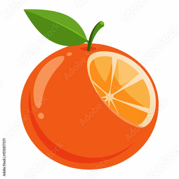 Obraz range or Grapefruit Sliced Fruit Icon Vector