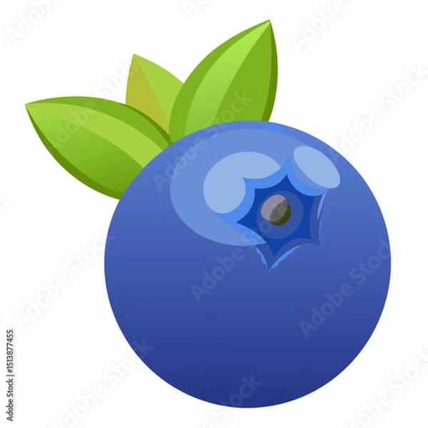 Obraz Blueberry Icon Vector Illustration