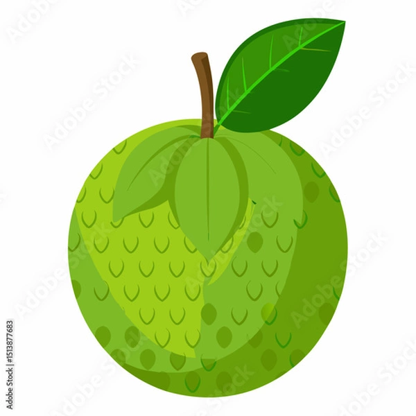 Obraz green apple isolated on white