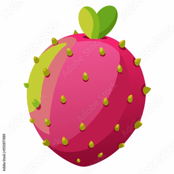 Obraz red apple with leaf