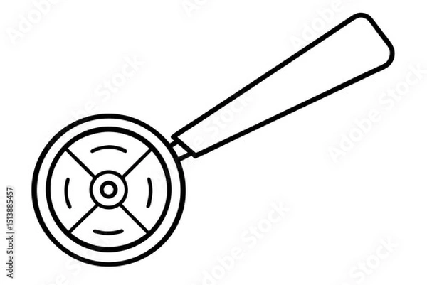 Fototapeta Vector illustration of a kitchen utensil with transparent background and outline design