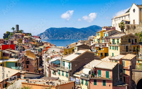Obraz Vernazza et la méditerranée
