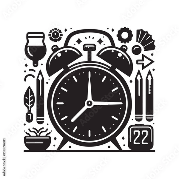 Fototapeta Alarm Clock Vector (2).eps