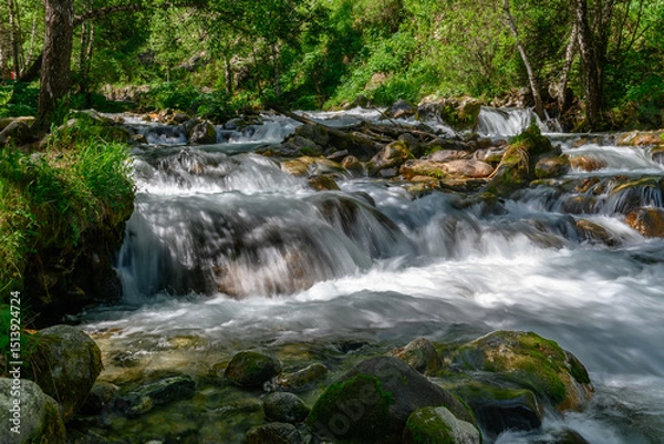 Obraz waterfall in the mountains