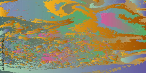 Fototapeta Heterogeneous chaotic background. Torn abstract background. Vector illustration