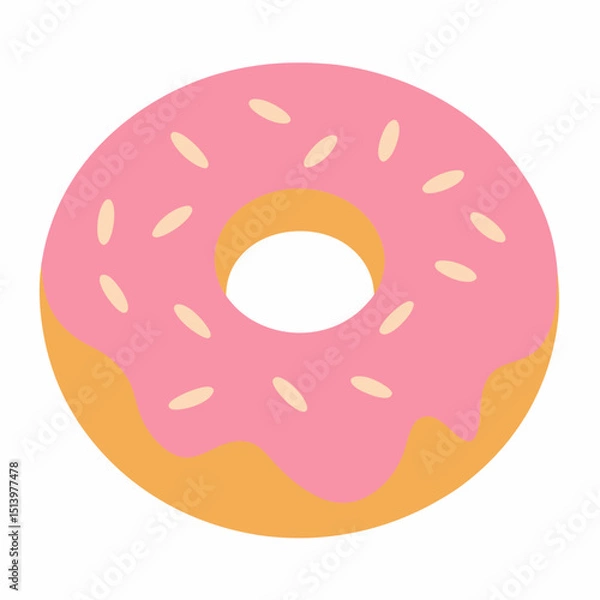 Obraz donut isolated on white background