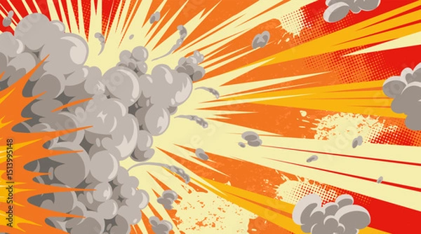 Obraz Vibrant explosion graphic
