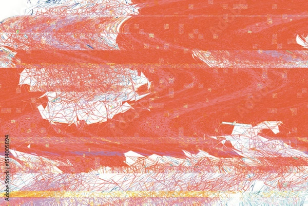 Obraz glitch pattern abstract background noise red 
