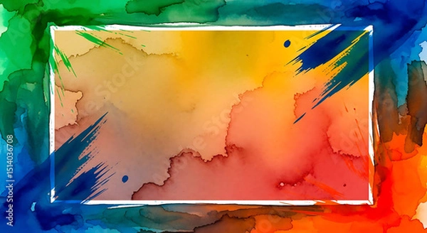 Fototapeta abstract watercolor background