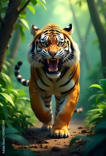 Obraz A 3D icon of a wild animal