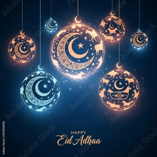 Fototapeta happy eid adhaa