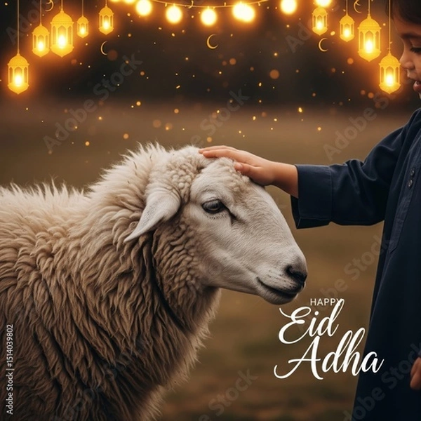 Obraz happy eid adhaa