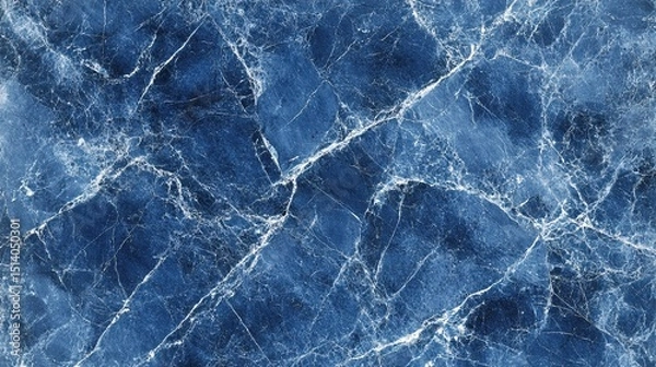 Fototapeta Sapphire blue background with marbled texture, subtle depth and rich colors captured in ultra-realistic detail 