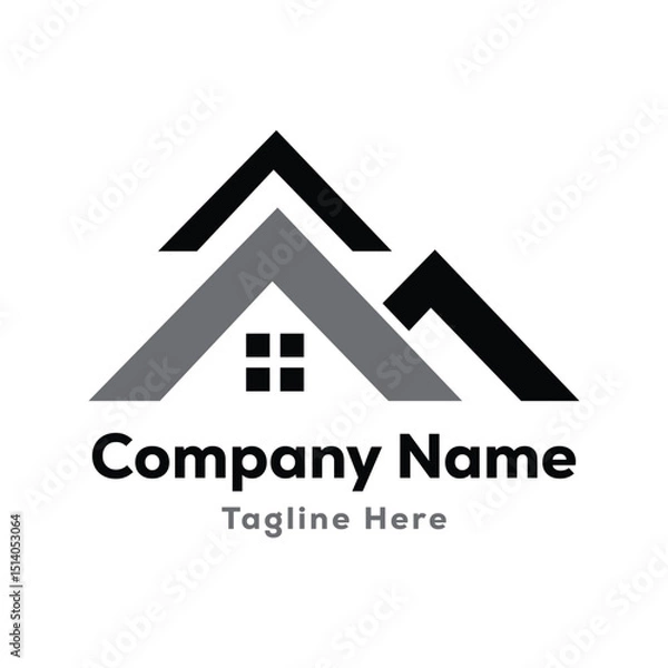 Fototapeta Home creative logo design