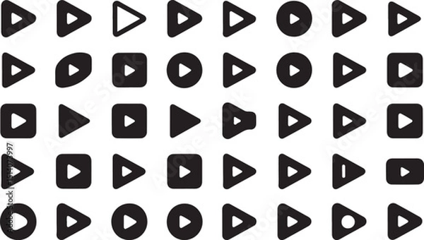 Fototapeta Play button design a professional high resolution graphic for digital media playback