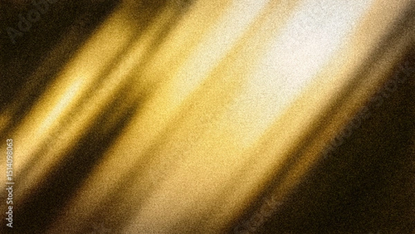 Fototapeta Dazzling 4K abstract background with a radiant grainy blend of shimmering gold and deep black tones, perfect for luxurious designs