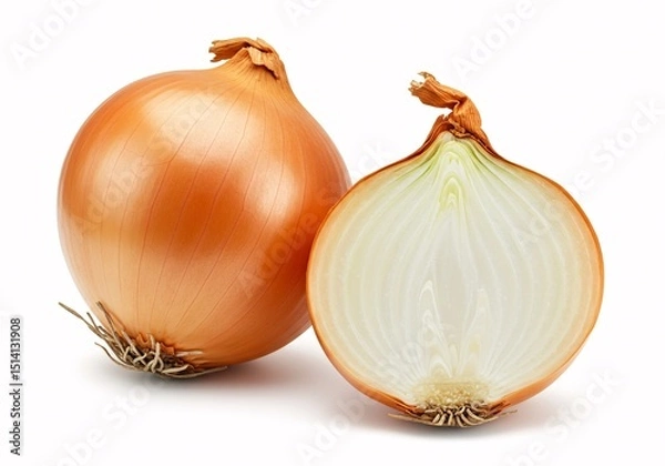 Obraz Freshly Harvested Yellow Onions A Culinary Staple