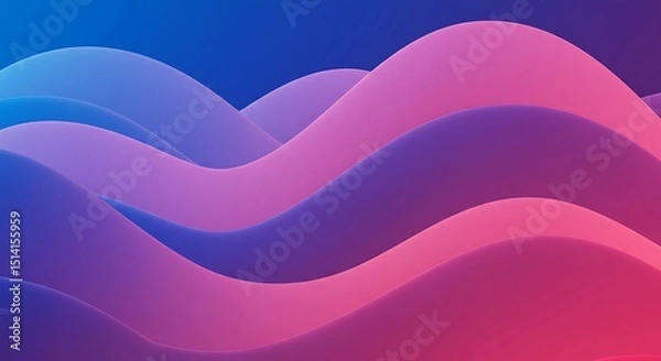 Obraz Pink Wave Smooth Background
