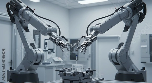 Obraz Robot Arms in Manufacturing