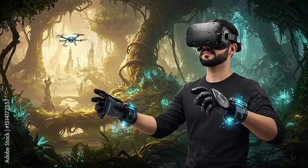 Obraz VR Fantasy World Exploration