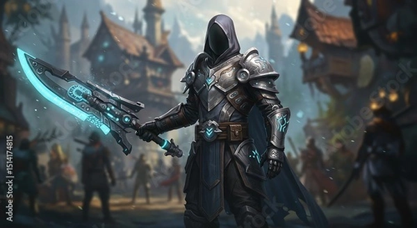 Obraz VR Warrior in Fantasy Battle