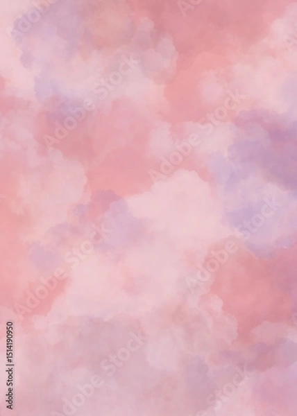 Obraz Cloudy fog pink sky background
