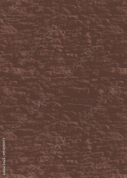 Obraz Brown stone wall effect background