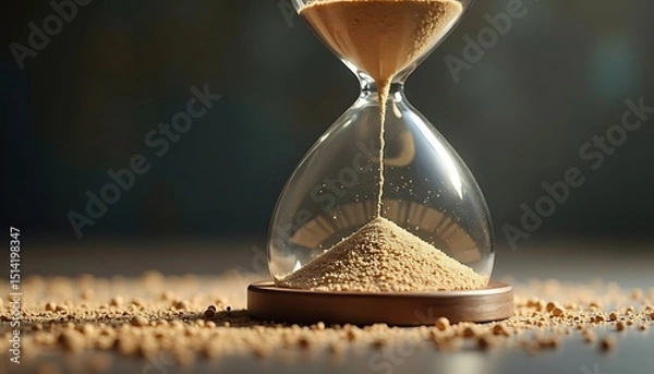 Obraz Hourglass with Falling Sand