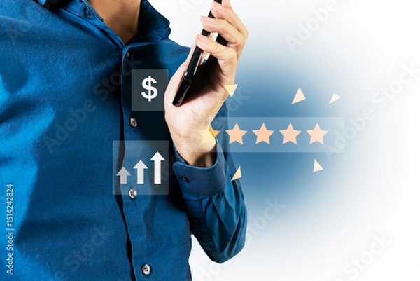 Obraz Key performance indicators , Performance indicators and ratings evaluate the performance and abilities of organizations and employees.