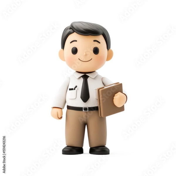 Obraz Loan Servicing Officer isolated on transparency background