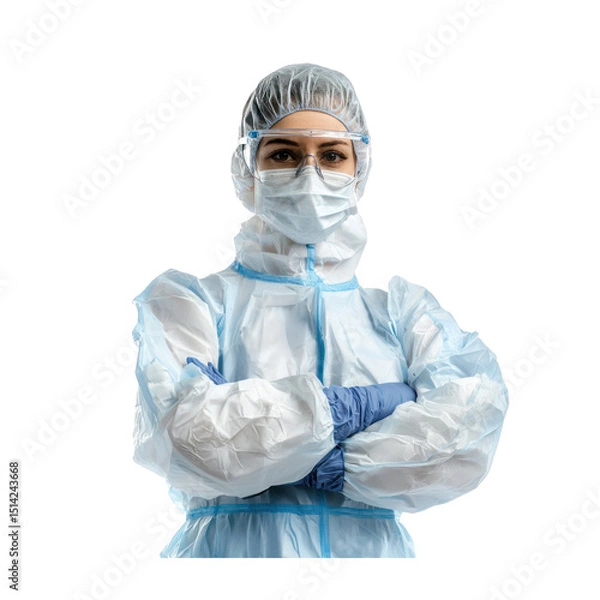Obraz Manufacturing Technician isolated on transparency background