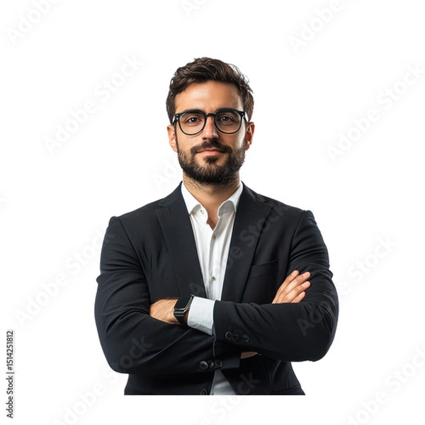 Fototapeta Risk Analyst isolated on transparency background