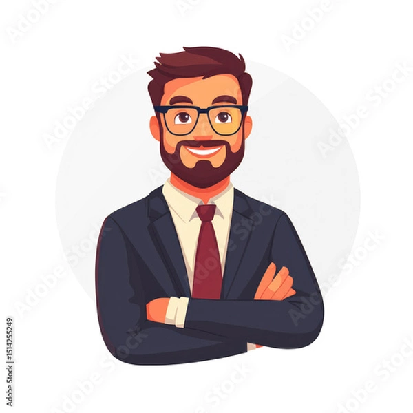 Obraz Training and Development Manager isolated on transparency background