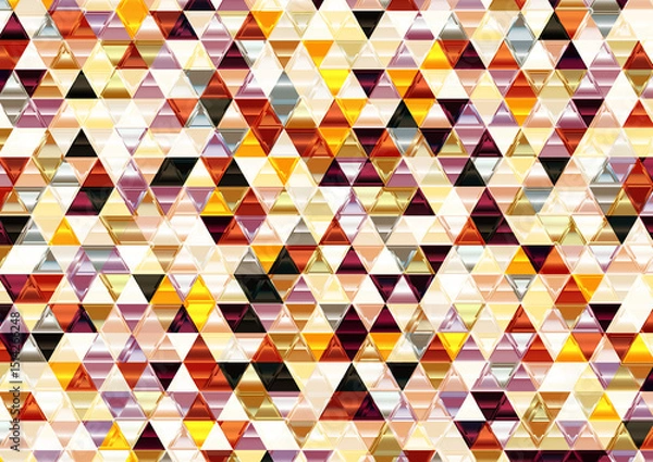 Obraz Beautiful Shiny Mosaic Triangular Background