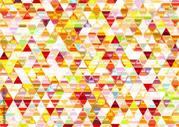 Obraz Beautiful Shiny Mosaic Triangular Background