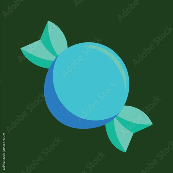 Obraz Soft Edge Blue Mint Candy Illustration