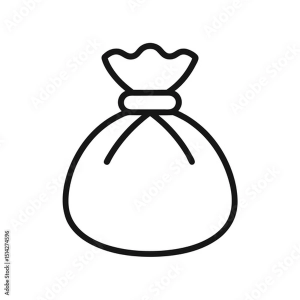 Obraz Candy Bag Icon in Outline Design
